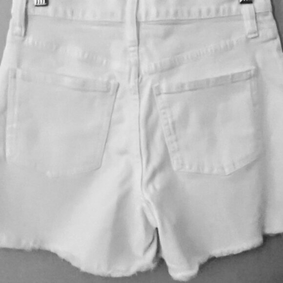 J Crew White Denim with button fly, frayed hem in size 25 - Picture 2 of 3